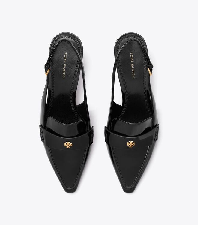 Black Tory Burch Pointed Women's Mules | OUTLET-40813599