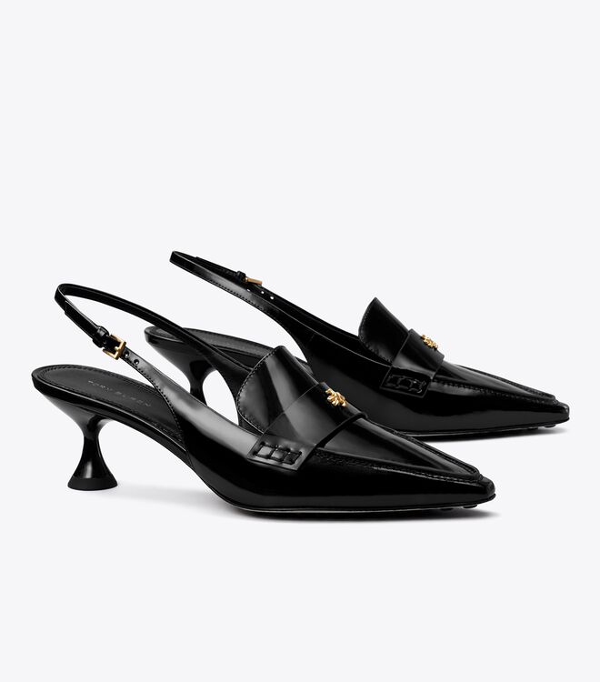 Black Tory Burch Pointed Women\'s Mules | OUTLET-40813599