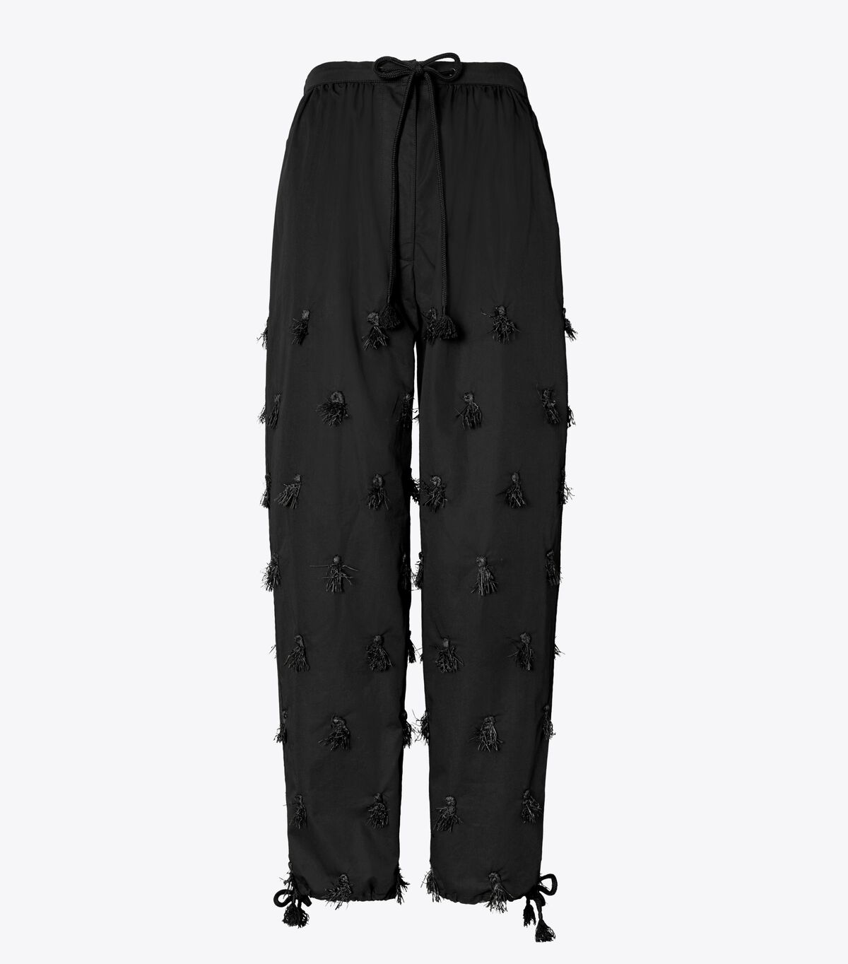 Black Tory Burch Poplin Drawstring Women\'s Pants | OUTLET-02957419