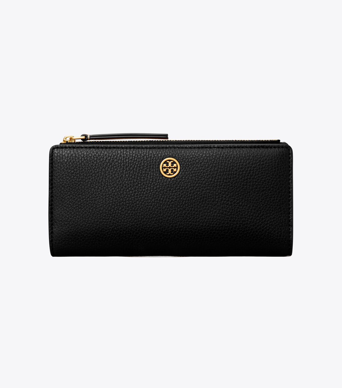 Black Tory Burch Robinson Pebbled Women's Wallets | OUTLET-84297319