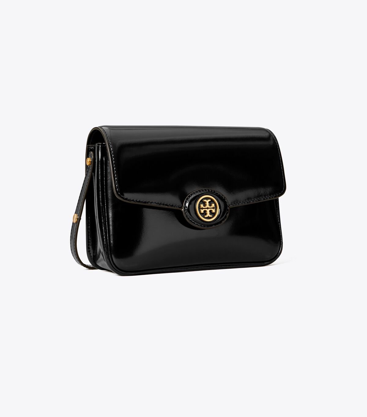 Black Tory Burch Robinson Spazzolato Convertible Women\'s Shoulder Bags | OUTLET-54983609