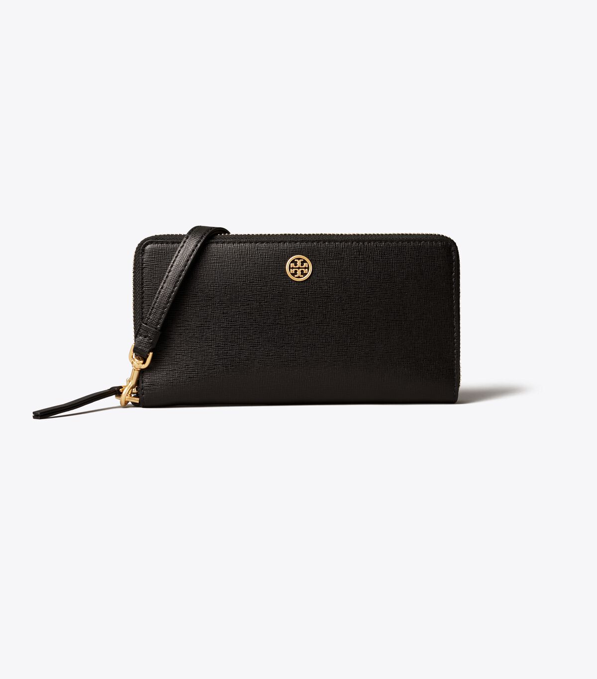 Black Tory Burch Robinson Zip Women's Wallets | OUTLET-91634289