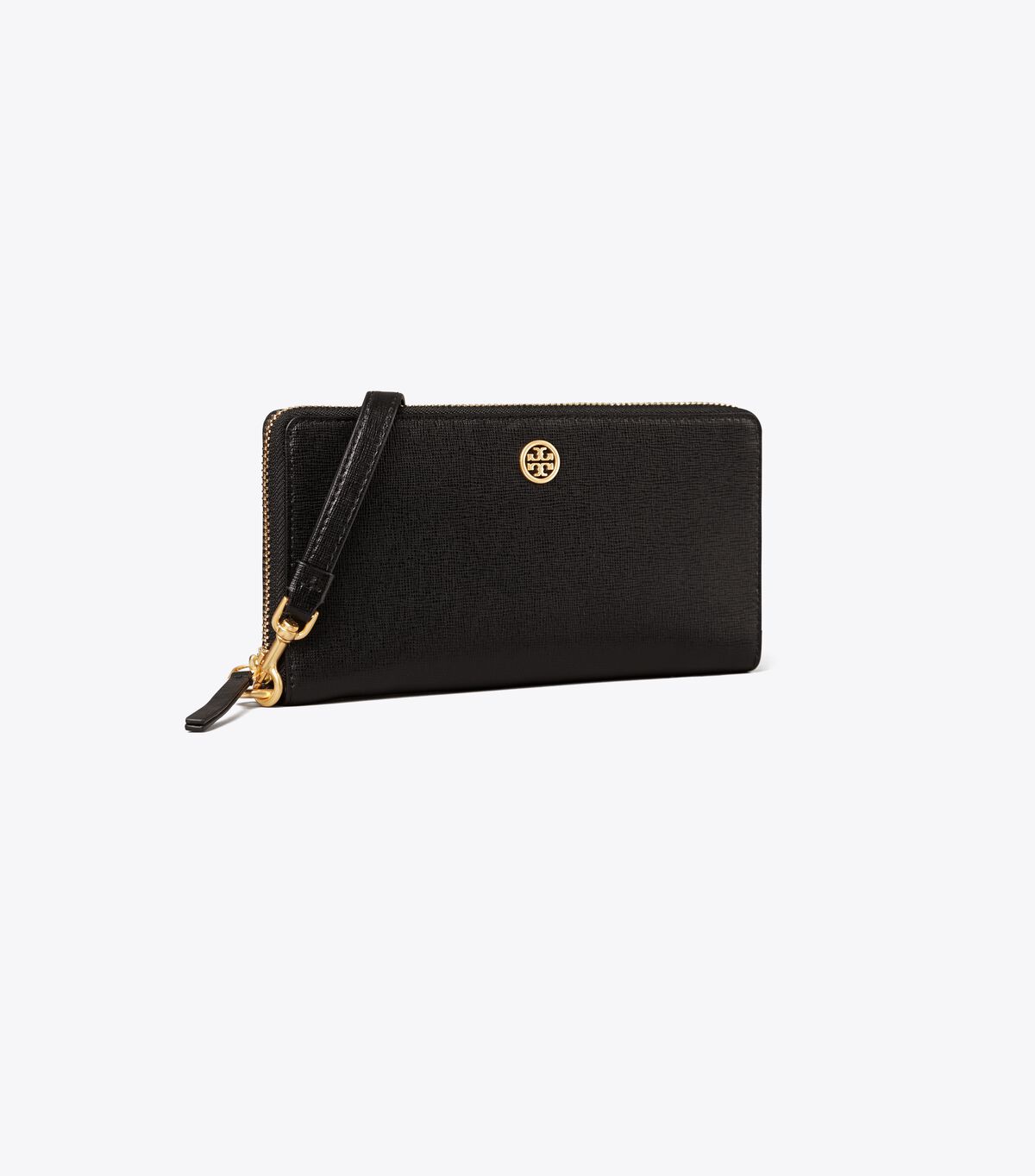 Black Tory Burch Robinson Zip Women\'s Wallets | OUTLET-91634289