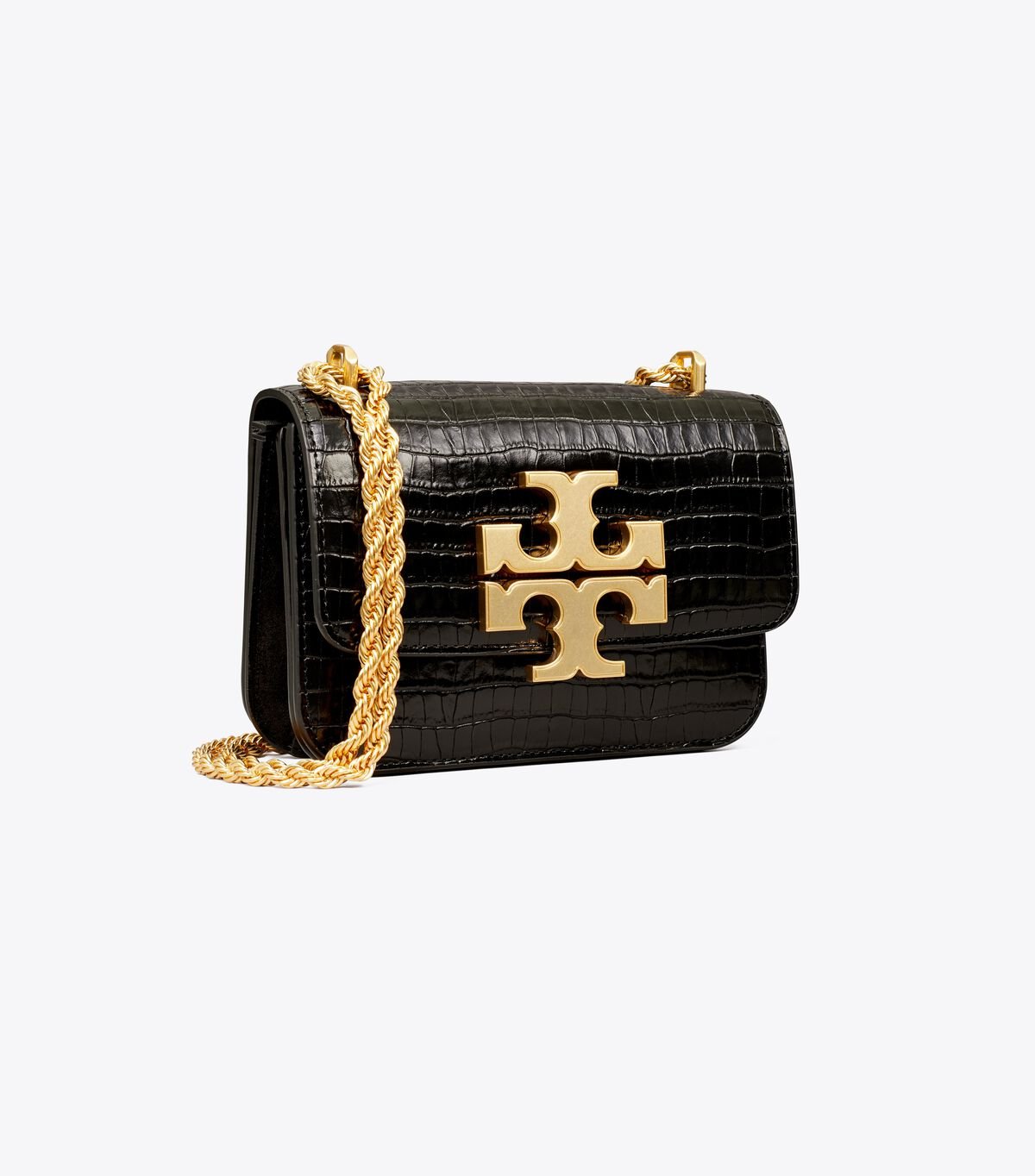 Black Tory Burch Small Eleanor Embossed Women\'s Shoulder Bags | OUTLET-24690579