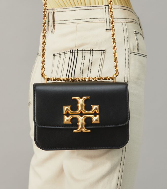 Black Tory Burch Small Eleanor Women's Shoulder Bags | OUTLET-46078299