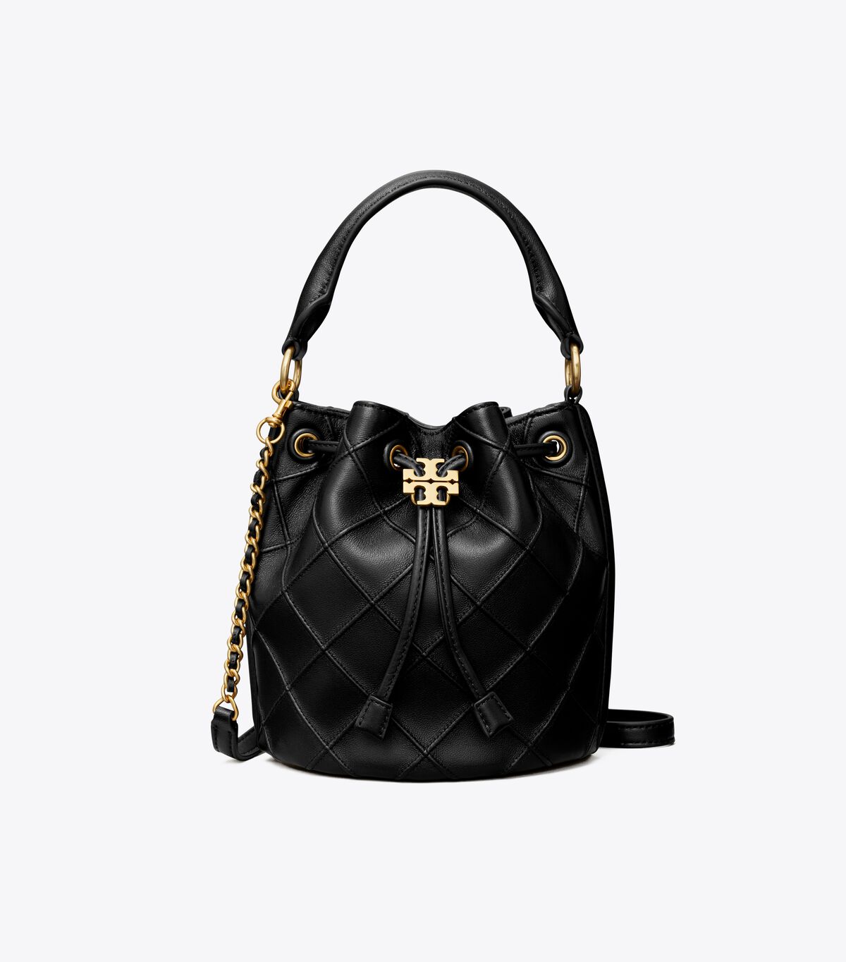 Black Tory Burch Small Fleming Soft Women's Bucket Bags | OUTLET-21049839