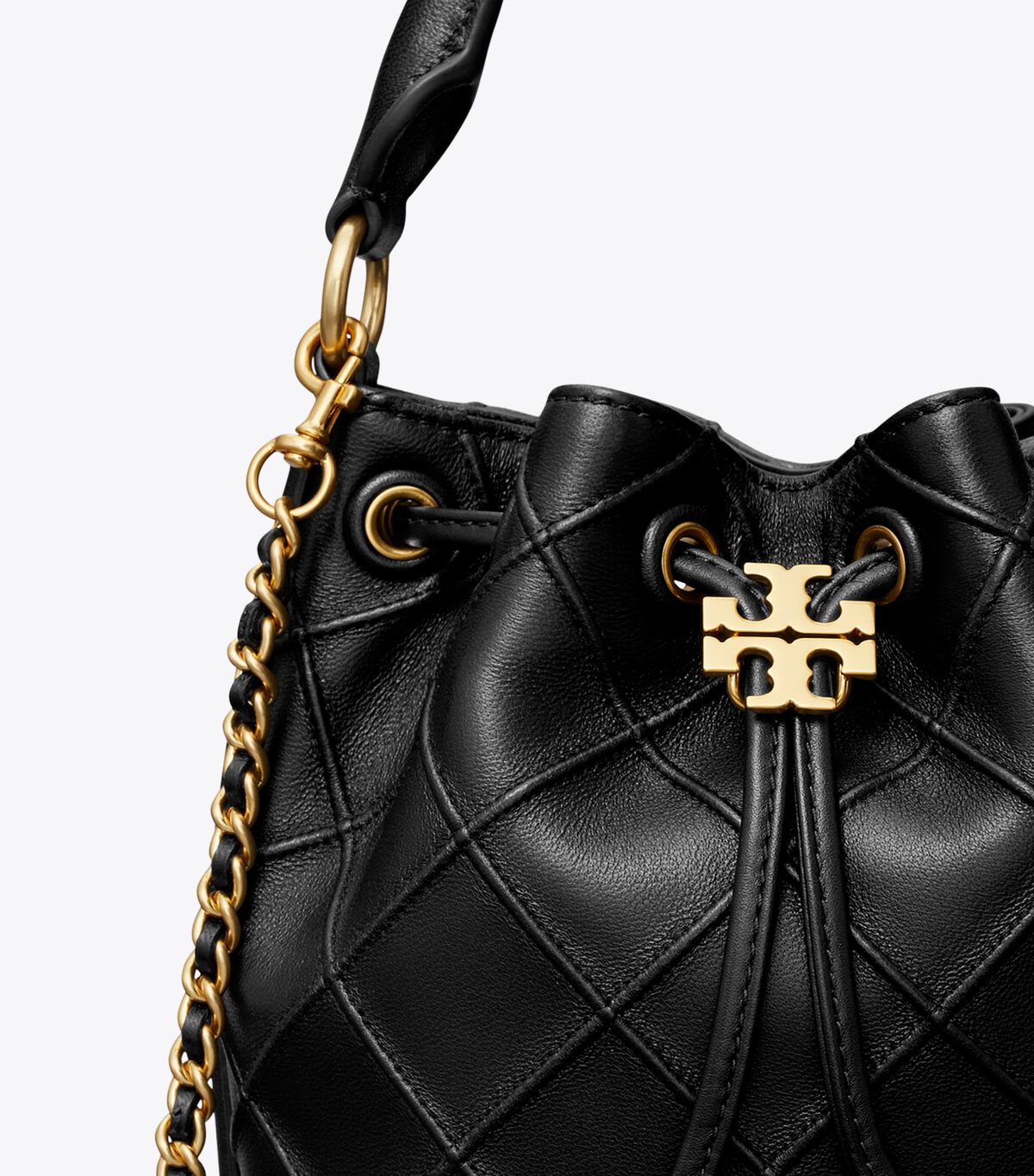 Black Tory Burch Small Fleming Soft Women's Bucket Bags | OUTLET-21049839