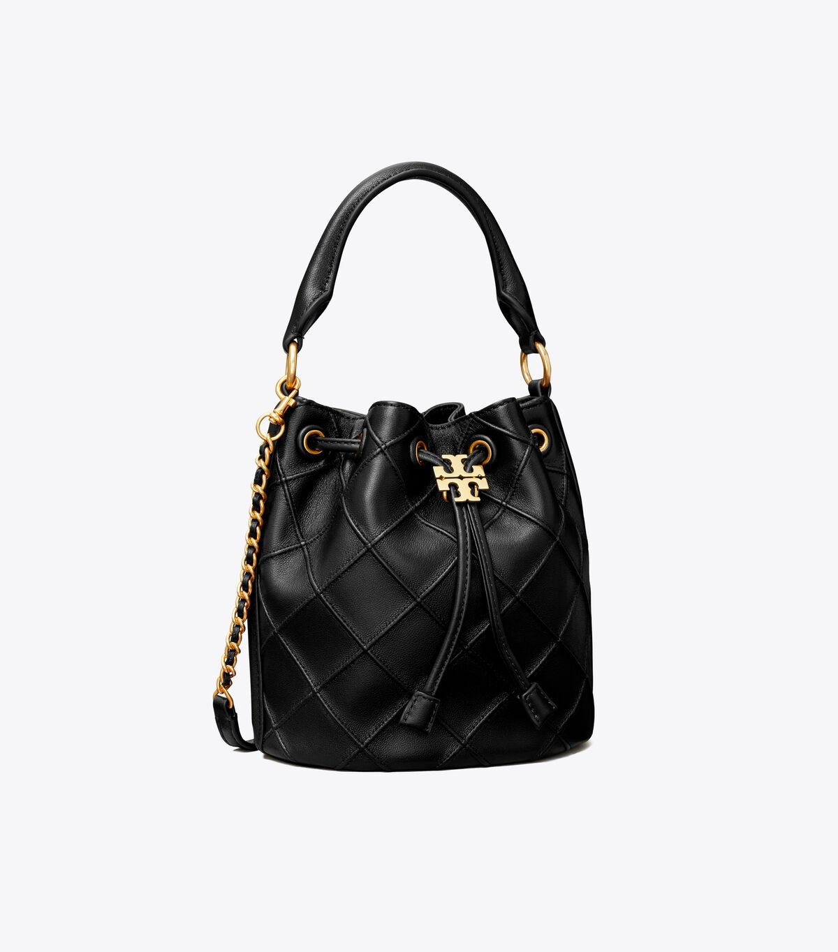 Black Tory Burch Small Fleming Soft Women\'s Bucket Bags | OUTLET-21049839