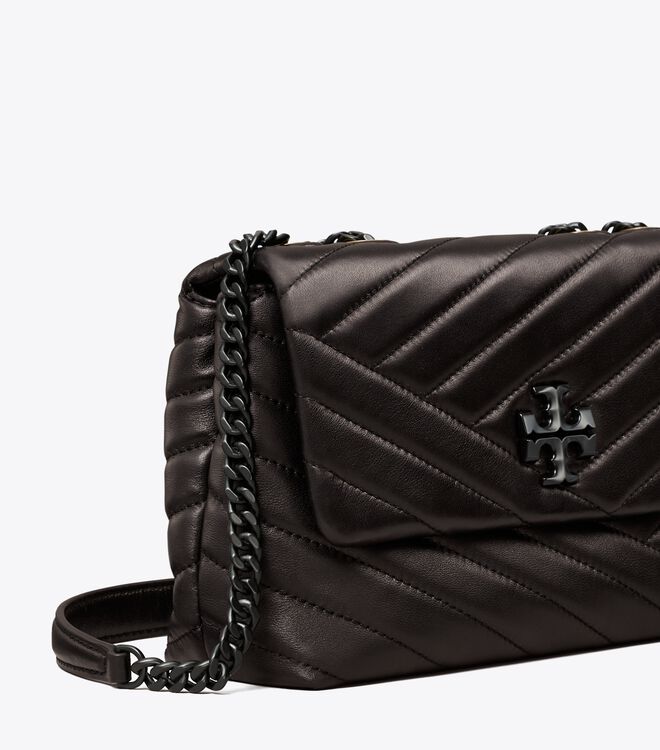 Black Tory Burch Small Kira Chevron Convertible Women's Shoulder Bags | OUTLET-16938549