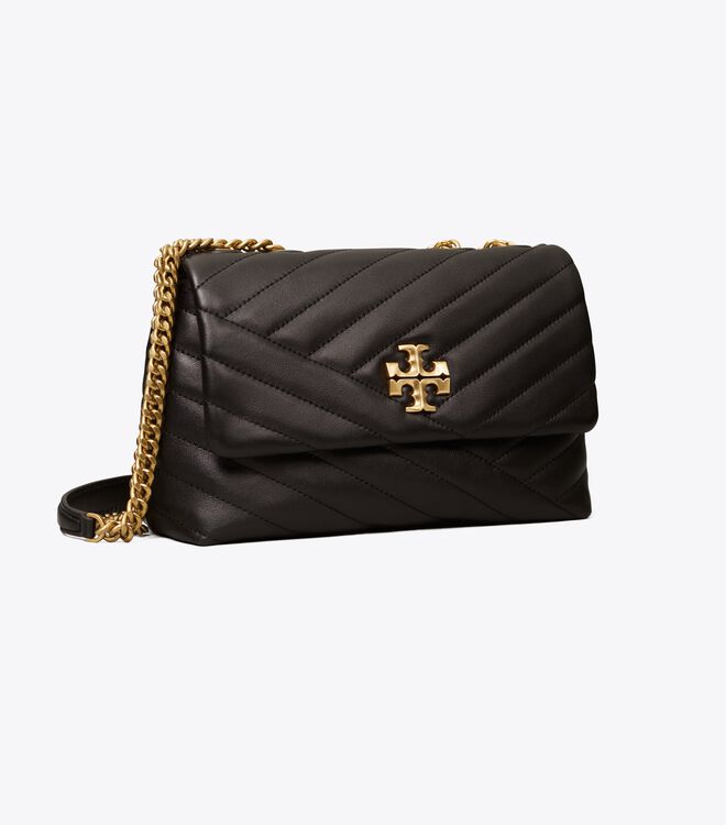 Black Tory Burch Small Kira Chevron Convertible Women\'s Shoulder Bags | OUTLET-86129549