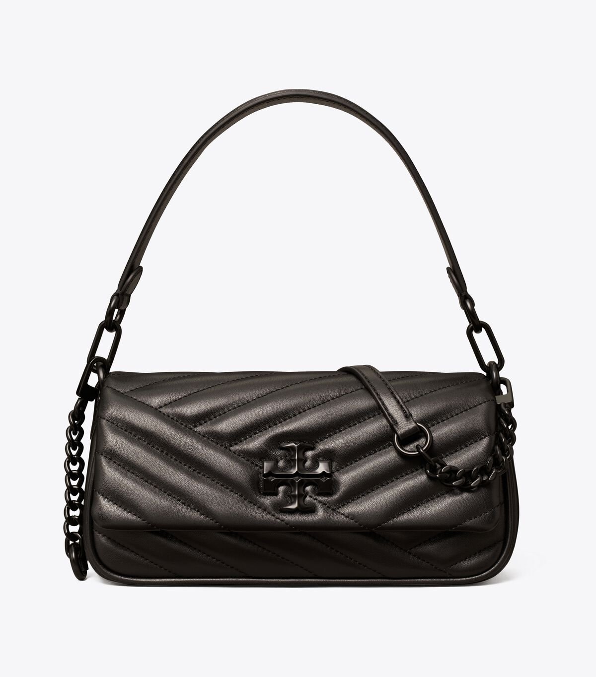 Black Tory Burch Small Kira Chevron Flap Women's Shoulder Bags | OUTLET-62781499