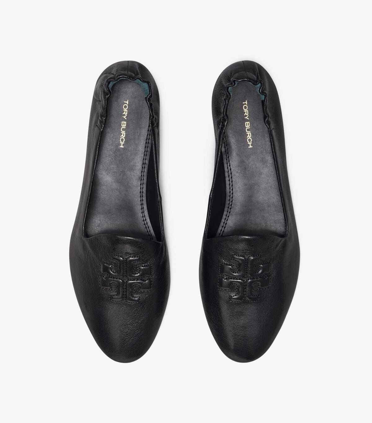 Black Tory Burch Smoking Women's Ballet Flats | OUTLET-34981259