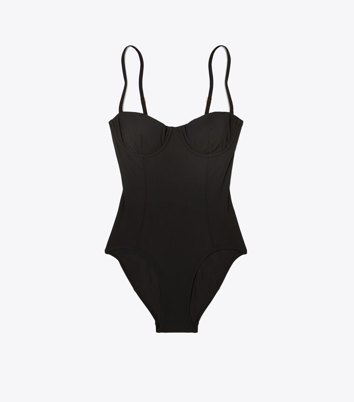 Black Tory Burch Underwire One-piece Women\'s Swimsuits | OUTLET-69741289