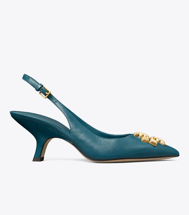 Blue Tory Burch Eleanor Women's Heels | OUTLET-83076419