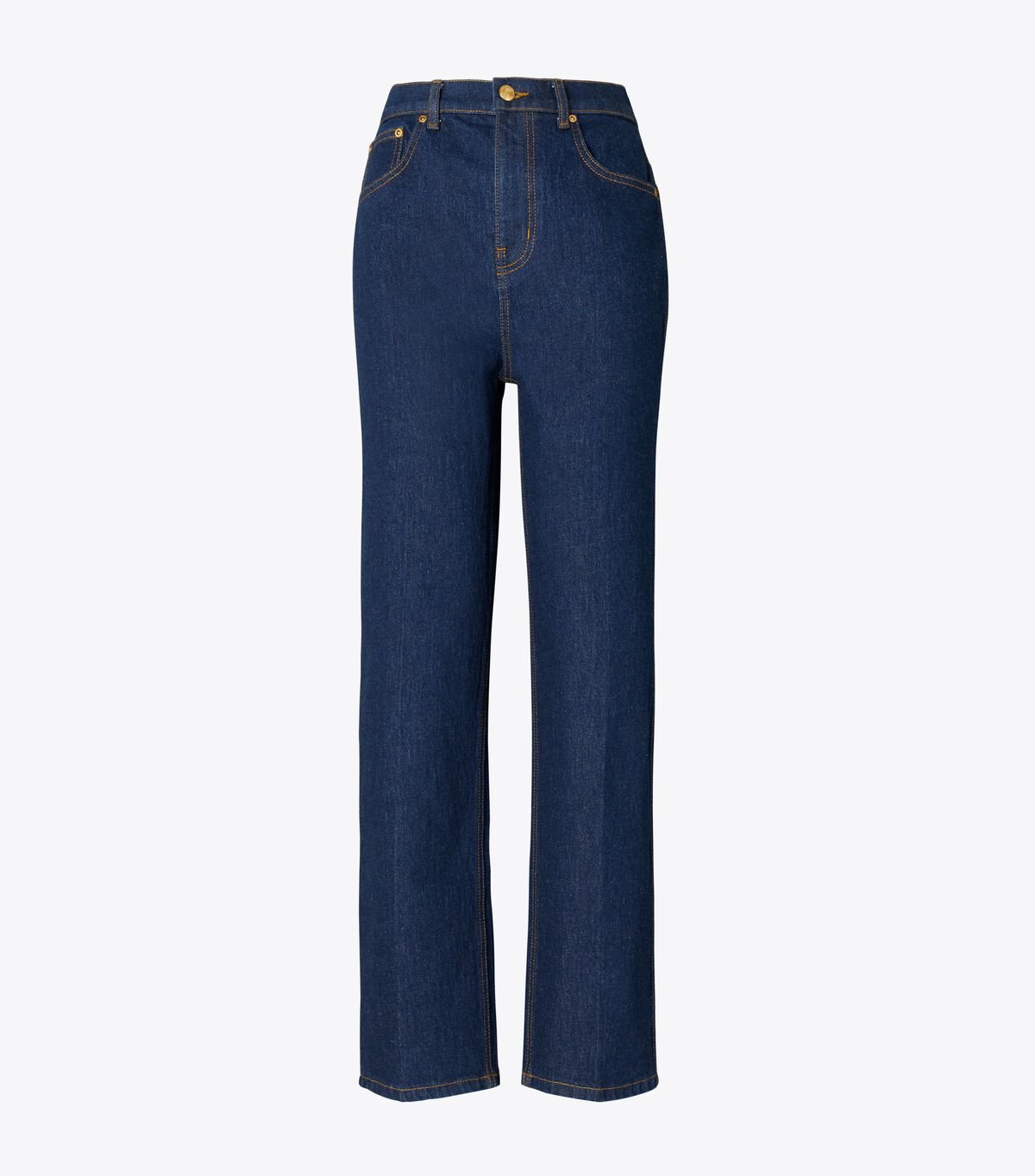 Blue Tory Burch High-rise Straight Women\'s Jeans | OUTLET-30418279