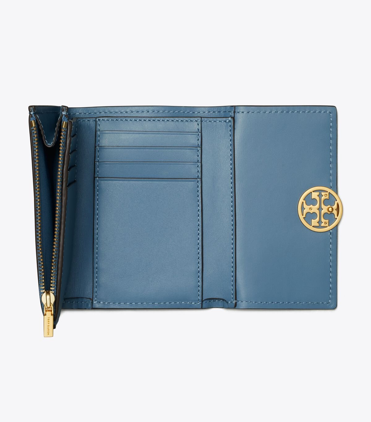 Blue Tory Burch Medium Miller Women's Wallets | OUTLET-48017529