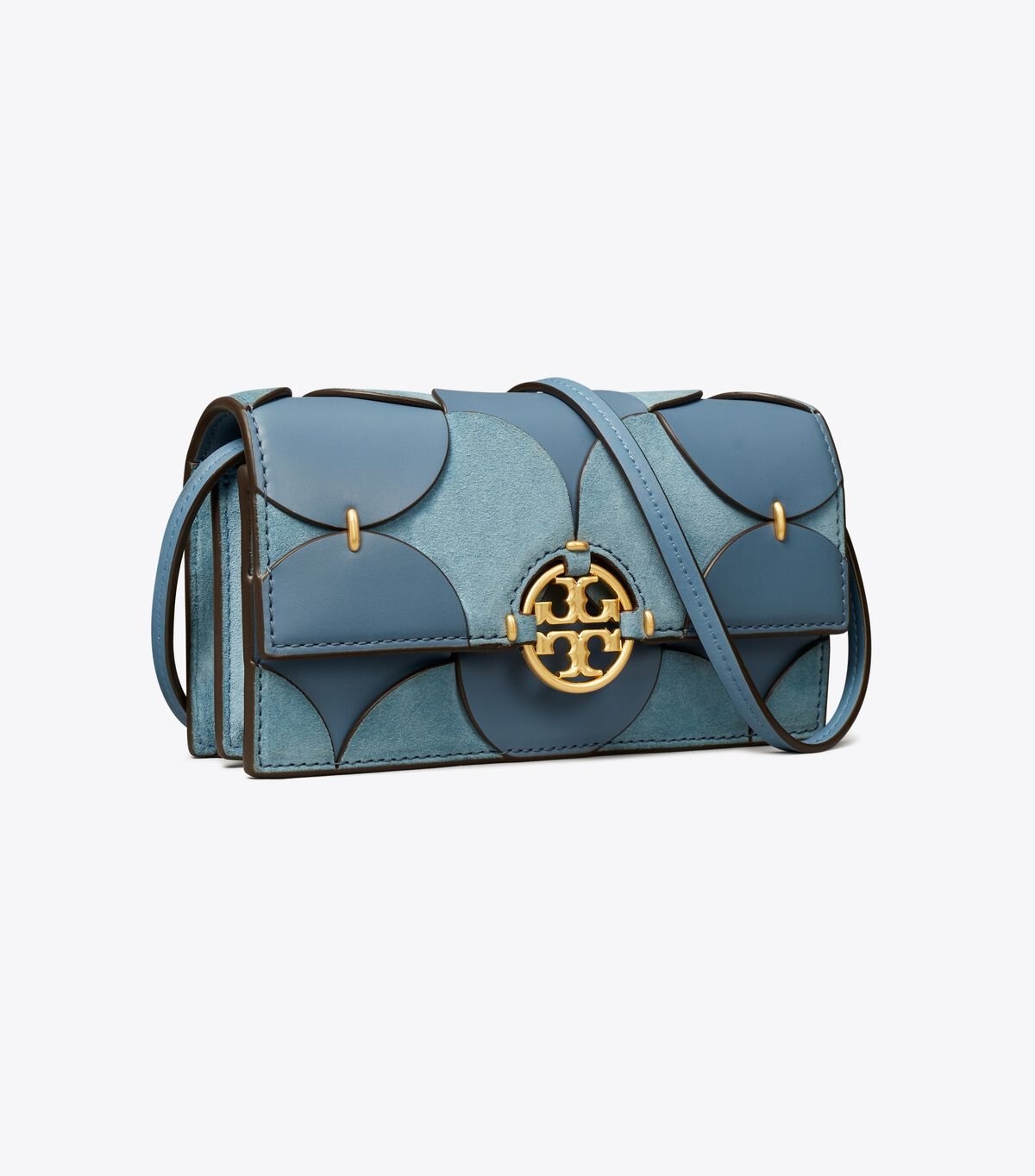 Blue Tory Burch Miller Disc Die-cut Women\'s Wallets | OUTLET-16037459