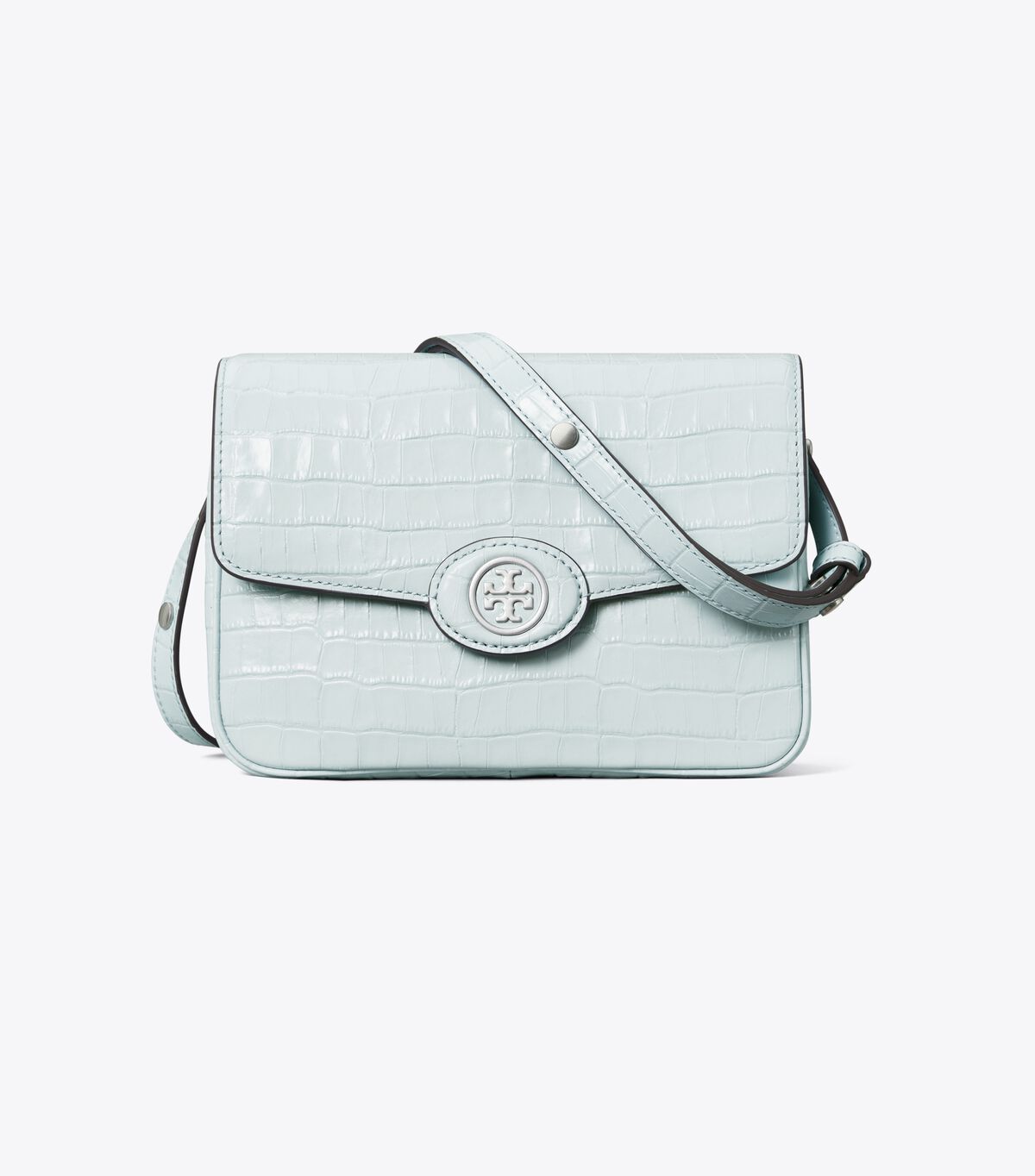 Blue Tory Burch Robinson Embossed Convertible Women's Shoulder Bags | OUTLET-41395789