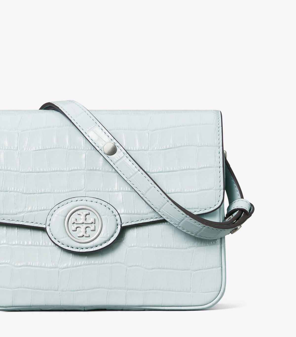 Blue Tory Burch Robinson Embossed Convertible Women's Shoulder Bags | OUTLET-41395789