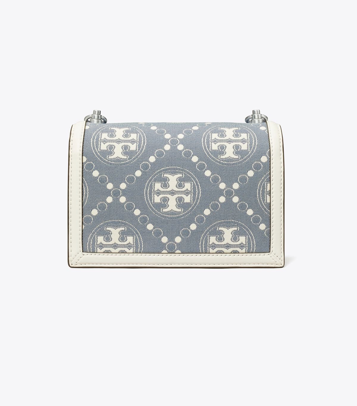 Blue Tory Burch Small T Monogram Denim Women's Shoulder Bags | OUTLET-09734829