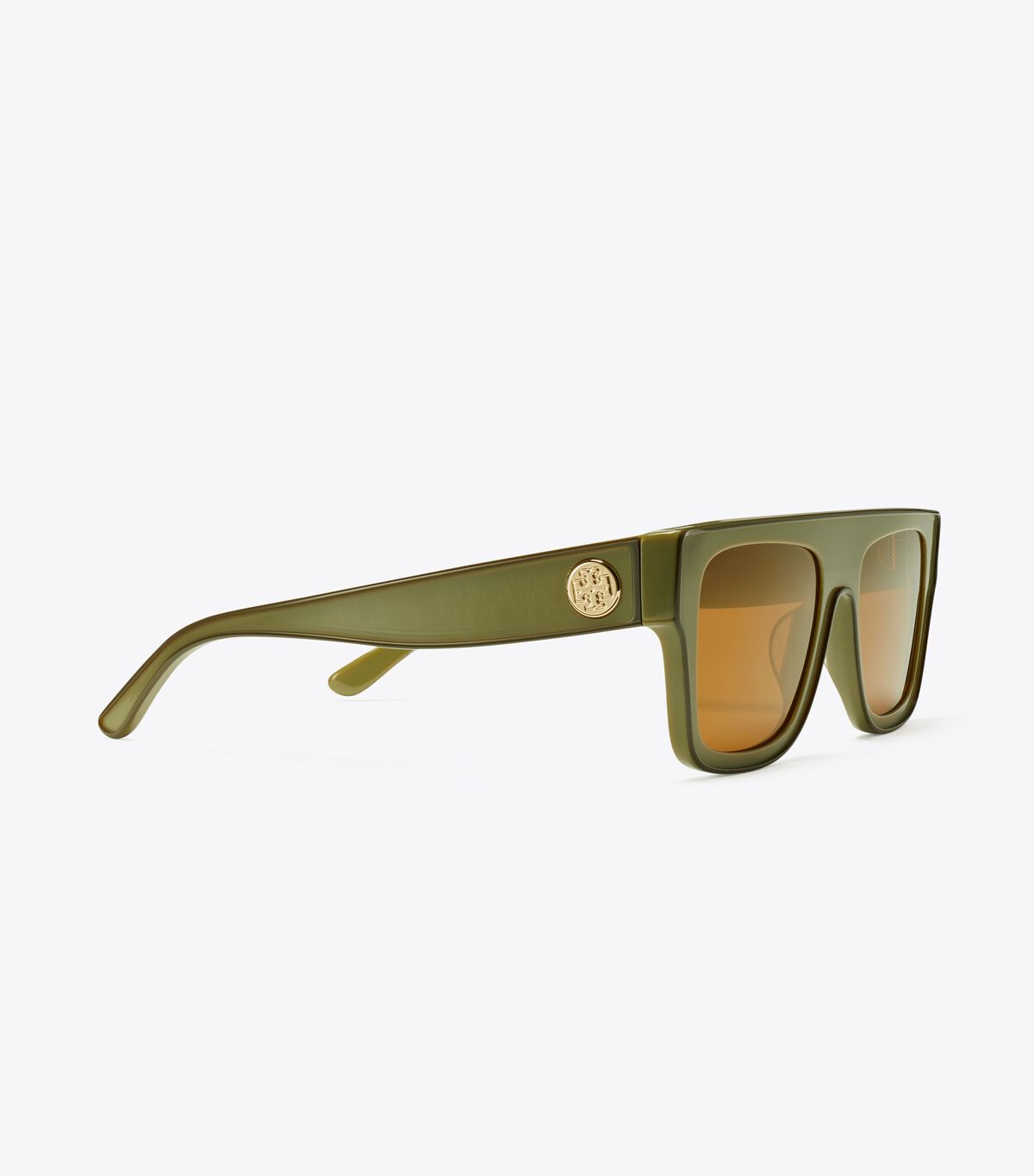 Brown Olive / Green Tory Burch Oversized Geometric Women's Sunglasses | OUTLET-10583279