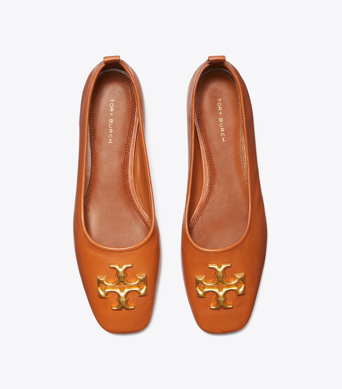 Brown Tory Burch Eleanor Women's Ballet Flats | OUTLET-09137249