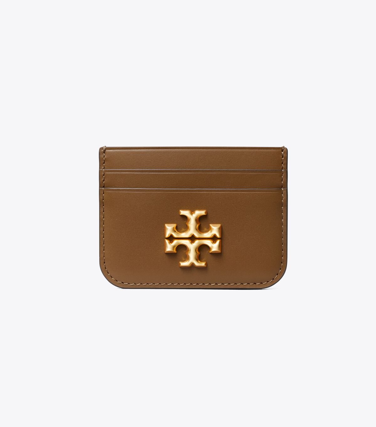 Brown Tory Burch Eleanor Women's Card Case | OUTLET-26087459