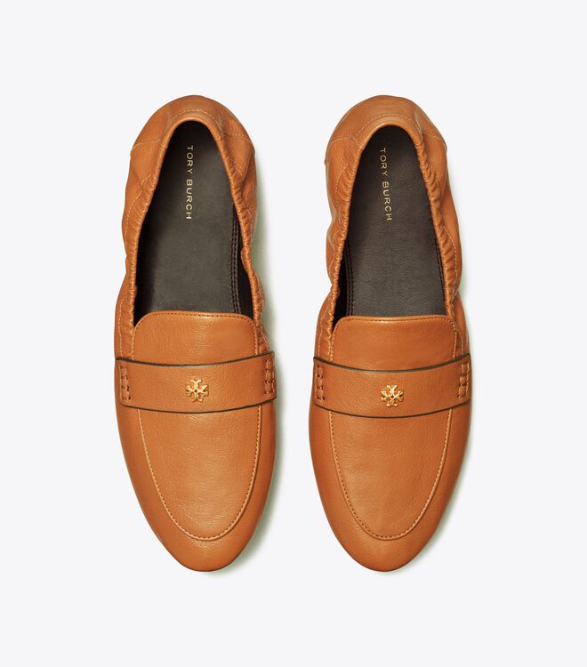 Brown Tory Burch Eleanor Women's Loafers | OUTLET-32570149