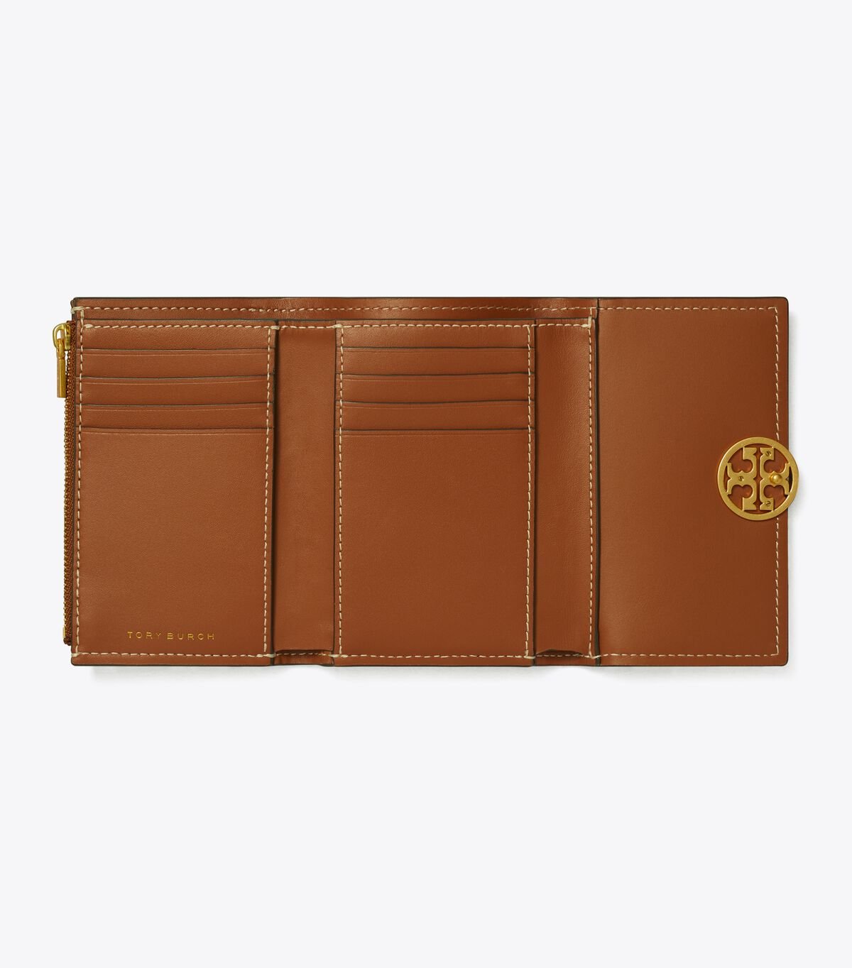 Brown Tory Burch Medium Miller Women's Wallets | OUTLET-32471969