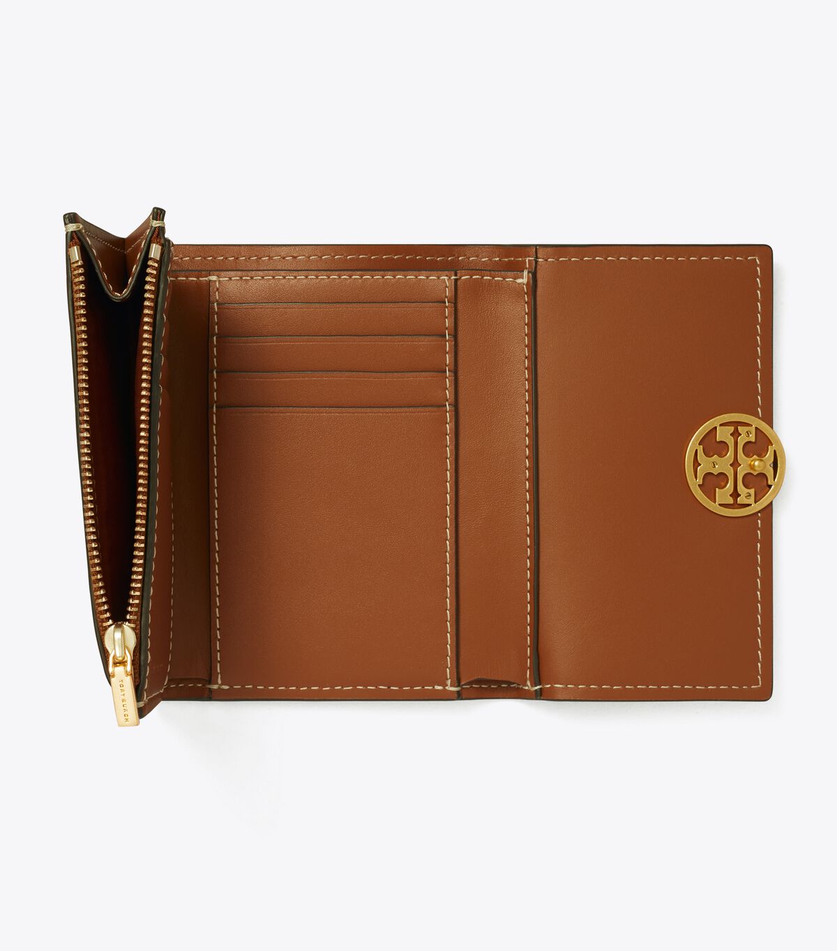 Brown Tory Burch Medium Miller Women's Wallets | OUTLET-32471969