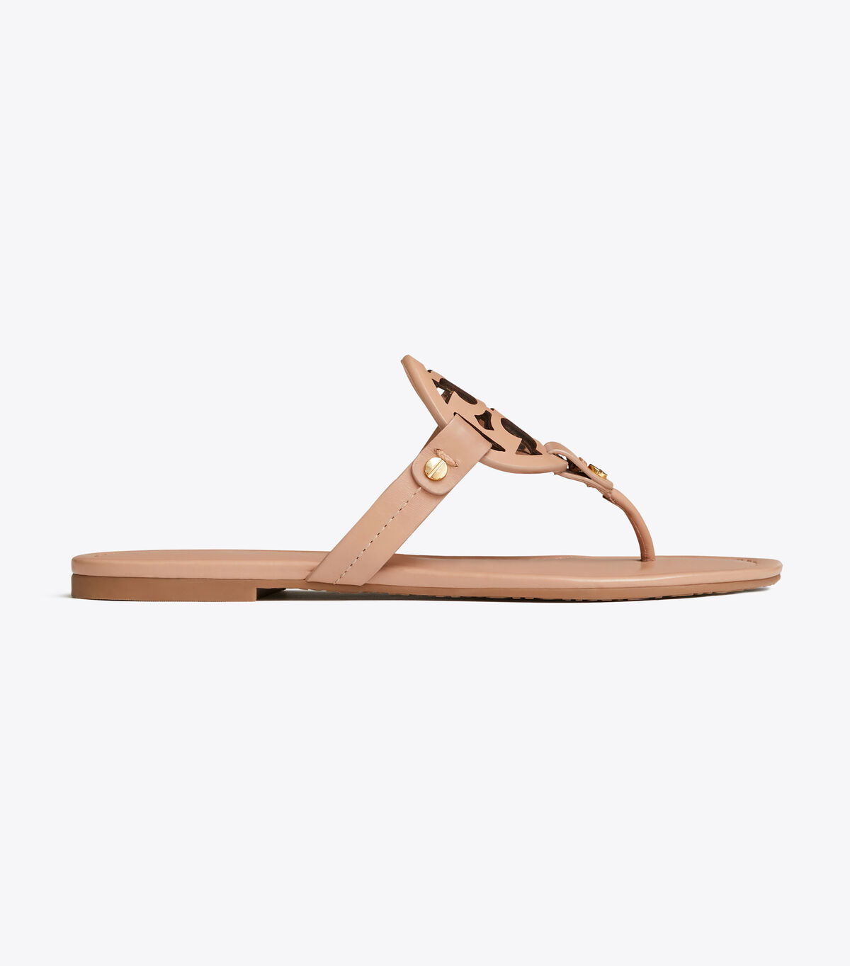 Brown Tory Burch Miller Leather Women's Sandals | OUTLET-62781599