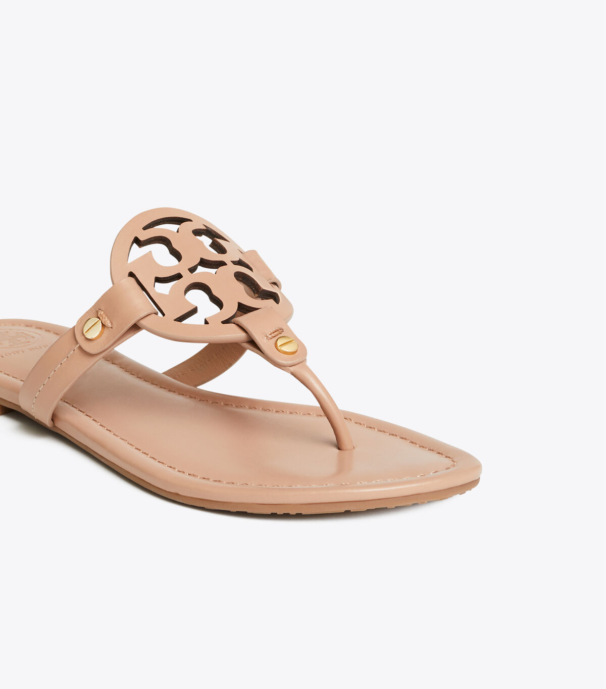 Brown Tory Burch Miller Leather Women's Sandals | OUTLET-62781599