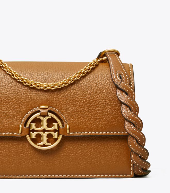 Brown Tory Burch Miller Mini Women's Shoulder Bags | OUTLET-08139769