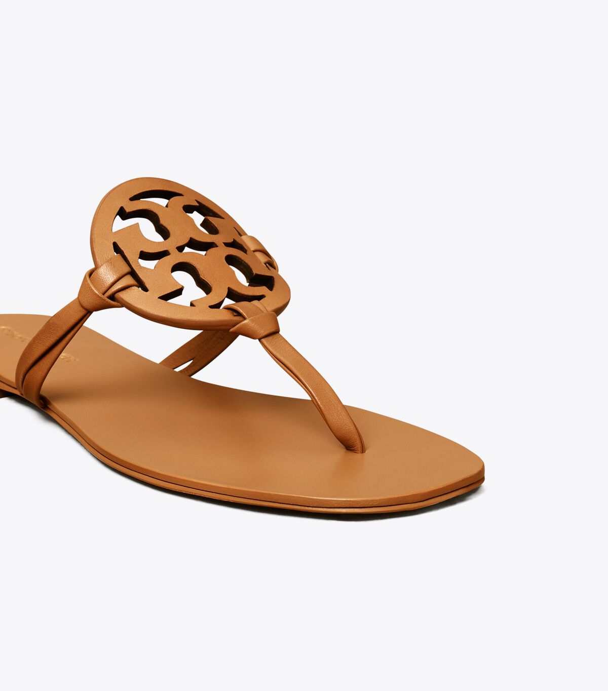 Brown Tory Burch Miller Square-toe Leather Women's Sandals | OUTLET-13705629