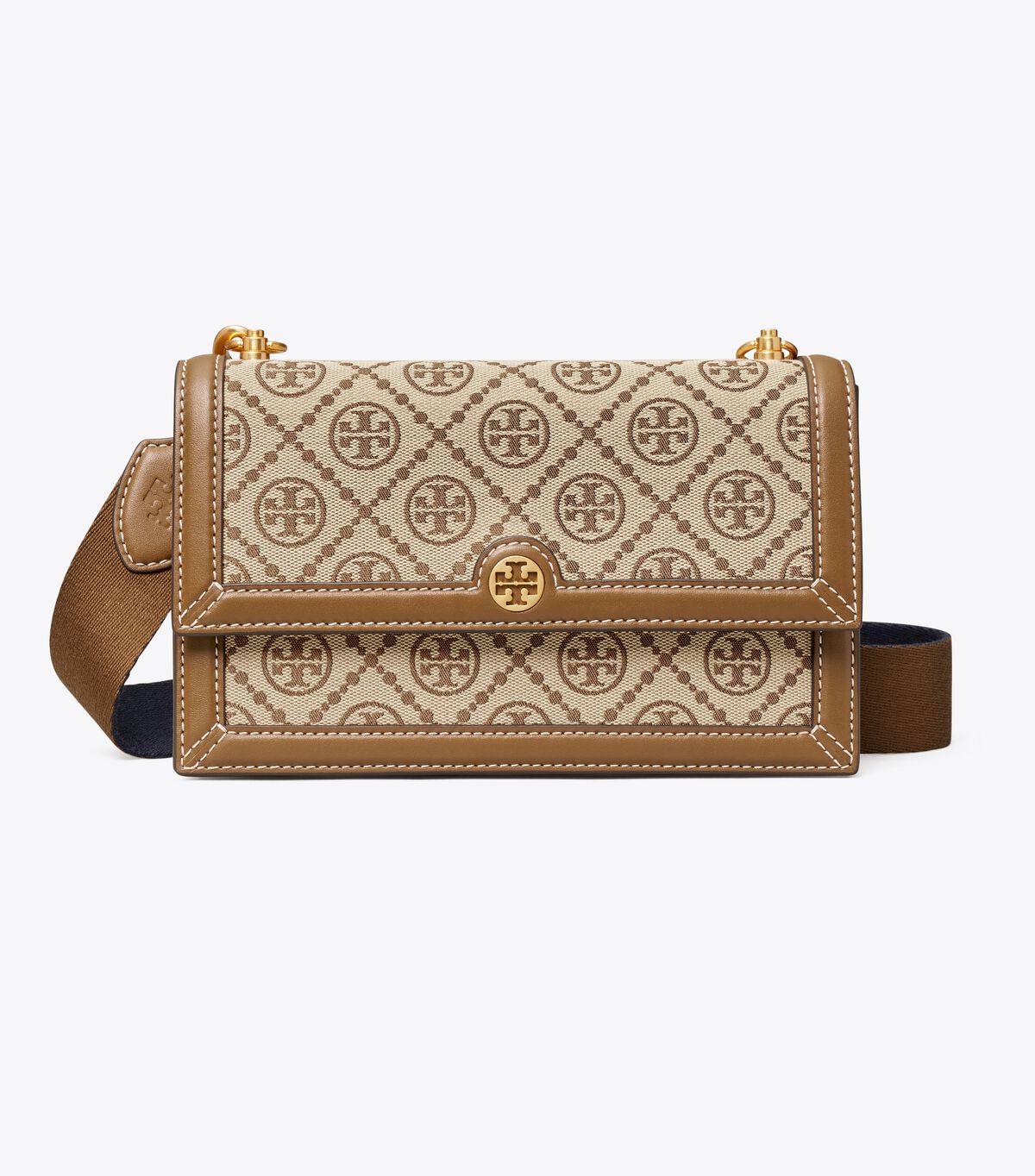 Brown Tory Burch Mini T Monogram Women's Shoulder Bags | OUTLET-45683279