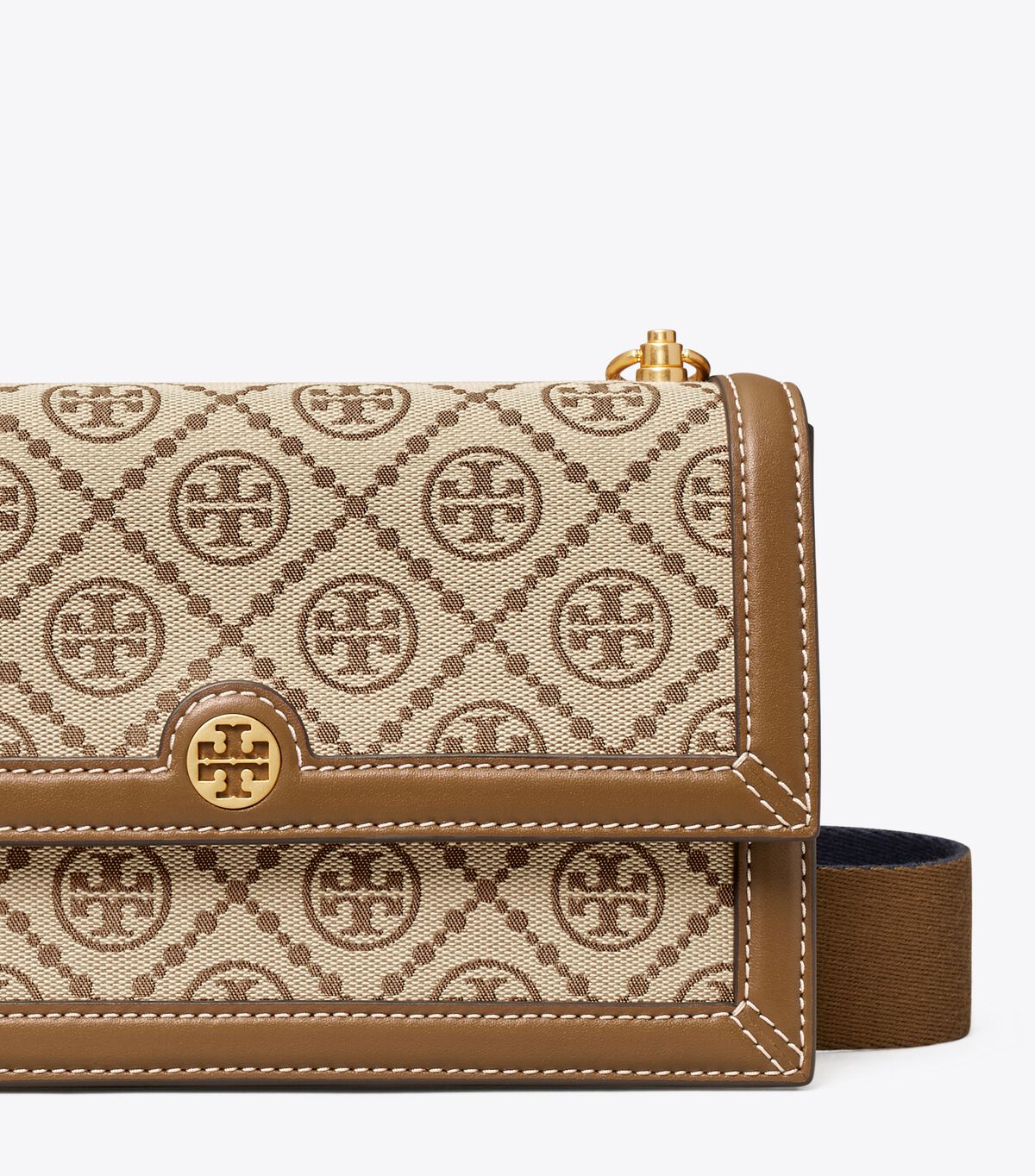 Brown Tory Burch Mini T Monogram Women's Shoulder Bags | OUTLET-45683279