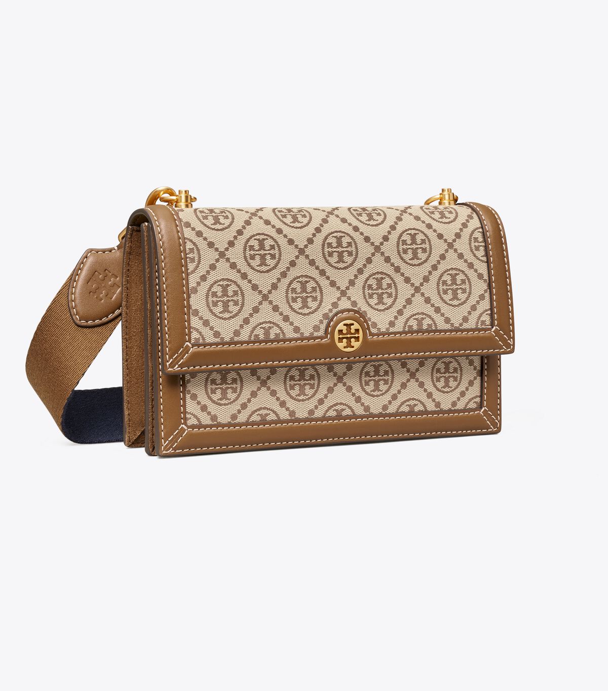 Brown Tory Burch Mini T Monogram Women\'s Shoulder Bags | OUTLET-45683279