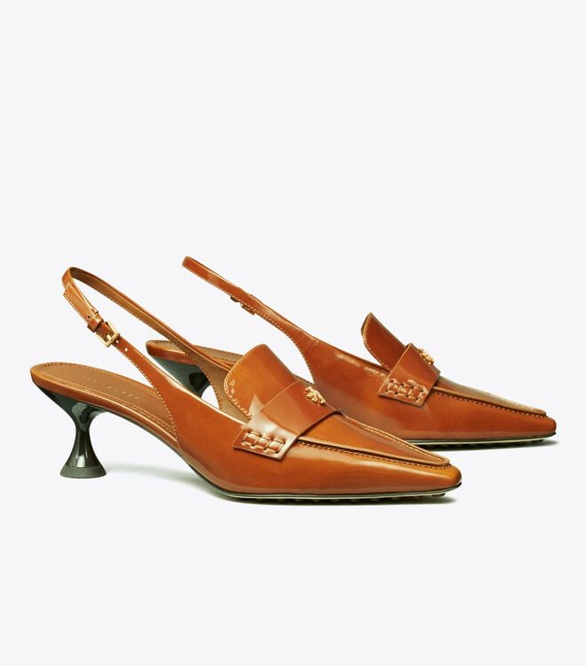 Brown Tory Burch Pointed Women\'s Mules | OUTLET-97602839