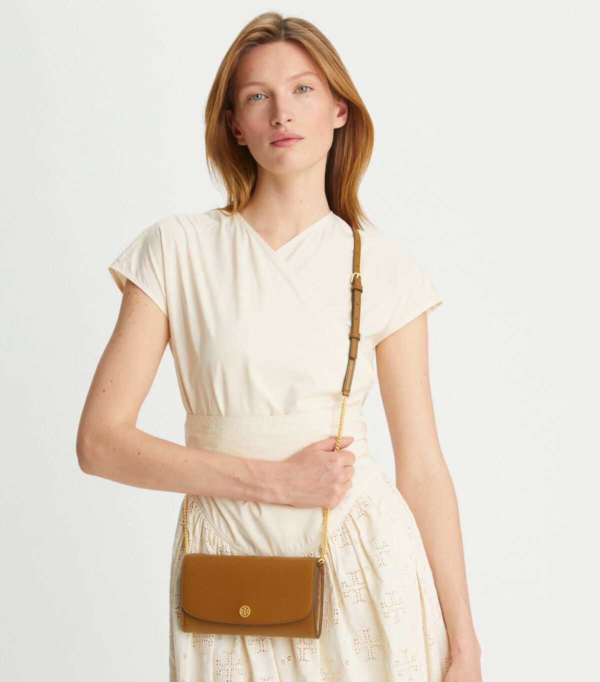 Brown Tory Burch Robinson Women's Crossbody Bags | OUTLET-91350869