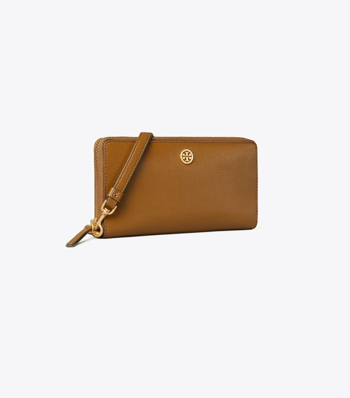 Brown Tory Burch Robinson Zip Women\'s Wallets | OUTLET-50236199