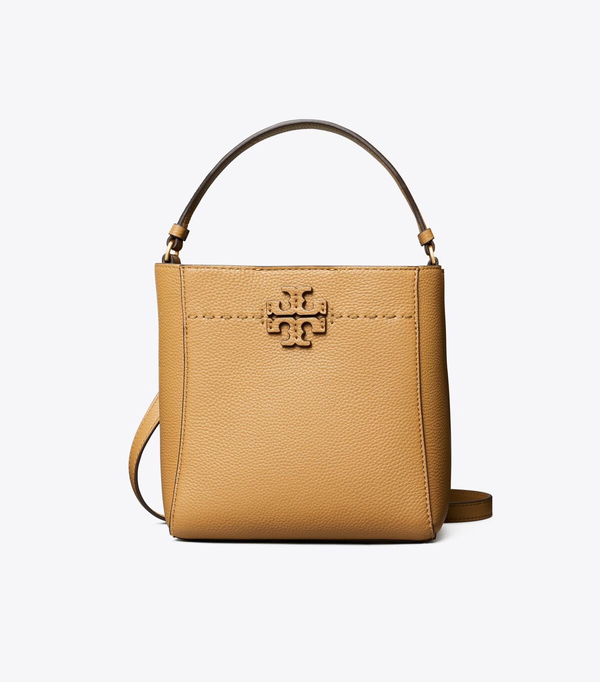 Brown Tory Burch Small Mcgraw Women's Bucket Bags | OUTLET-78395029