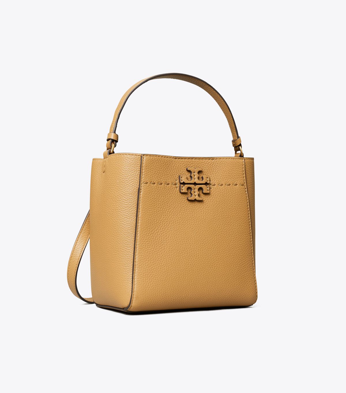 Brown Tory Burch Small Mcgraw Women\'s Bucket Bags | OUTLET-78395029