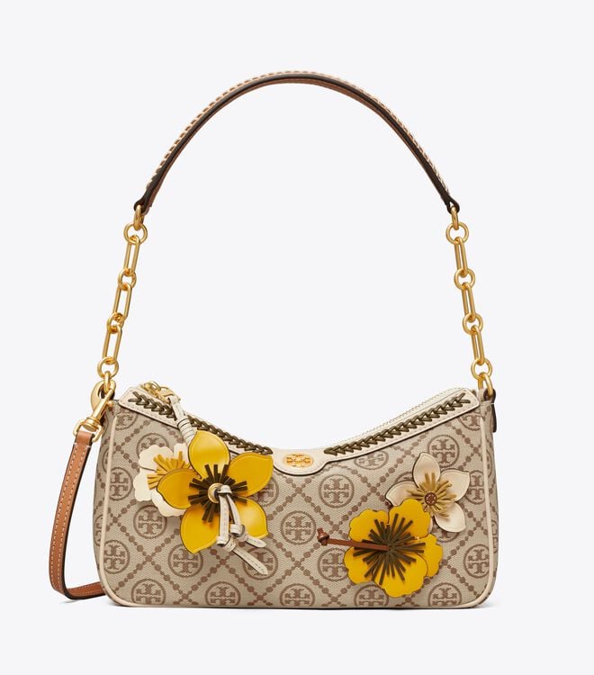 Brown Tory Burch T Monogram Braided Women's Mini Bag | OUTLET-67921849