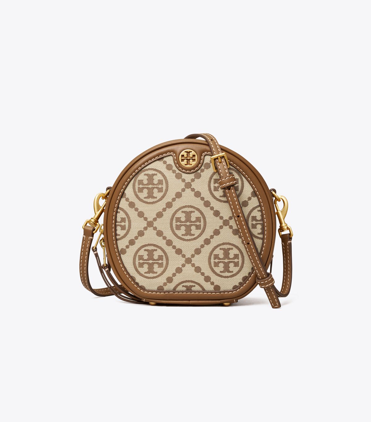 Brown Tory Burch T Monogram Jacquard Moon Women's Crossbody Bags | OUTLET-24768539