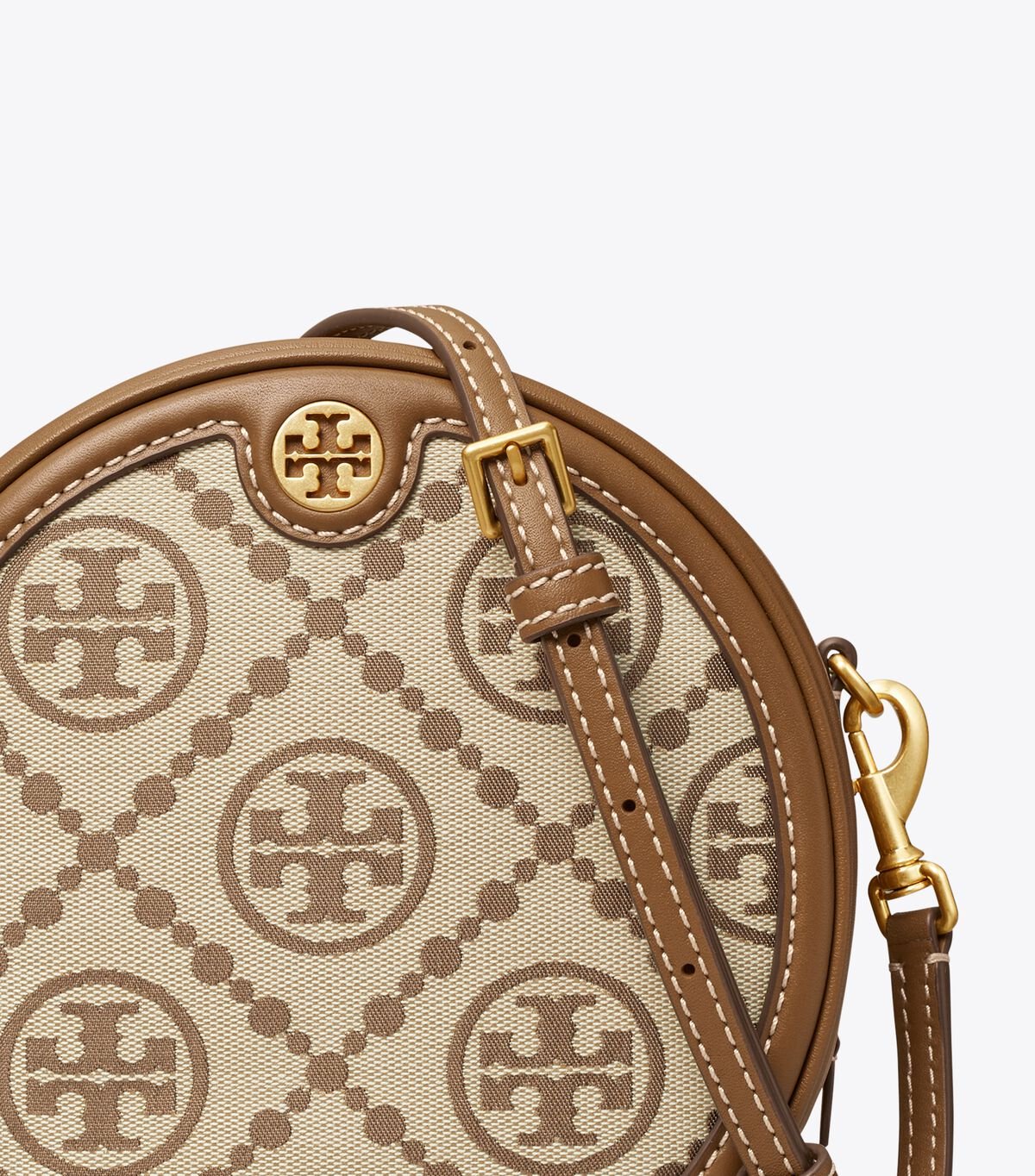 Brown Tory Burch T Monogram Jacquard Moon Women's Crossbody Bags | OUTLET-24768539