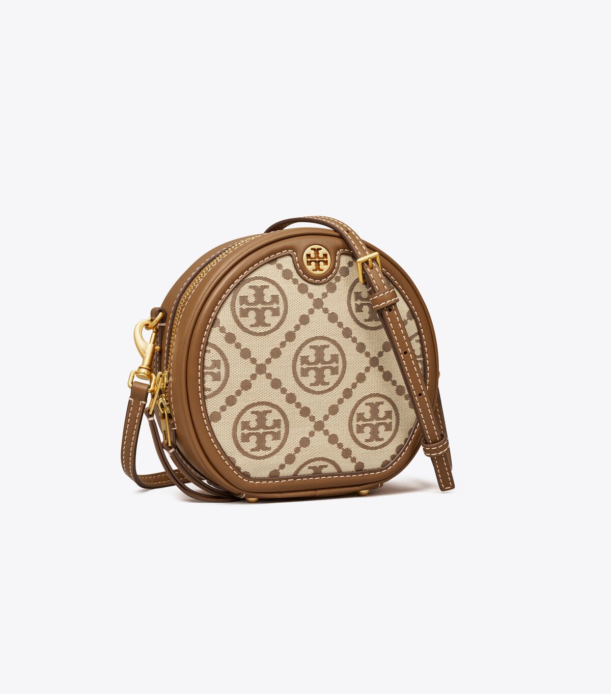 Brown Tory Burch T Monogram Jacquard Moon Women\'s Crossbody Bags | OUTLET-24768539