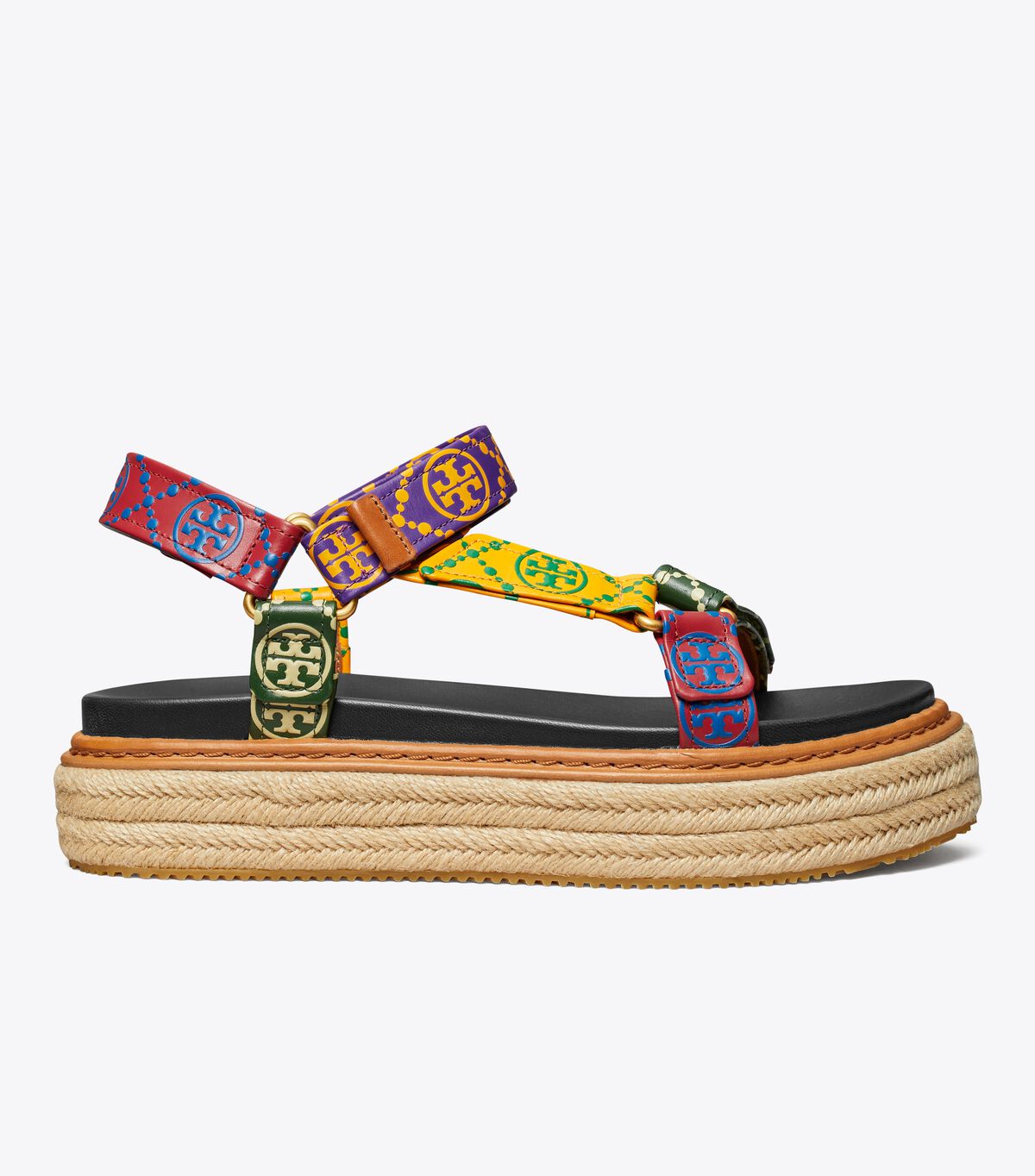 Brown Tory Burch T Monogram Rope Women's Sandals | OUTLET-47891329