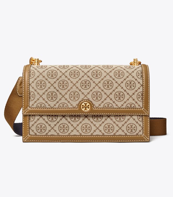 Brown Tory Burch T Monogram Women's Shoulder Bags | OUTLET-32907469