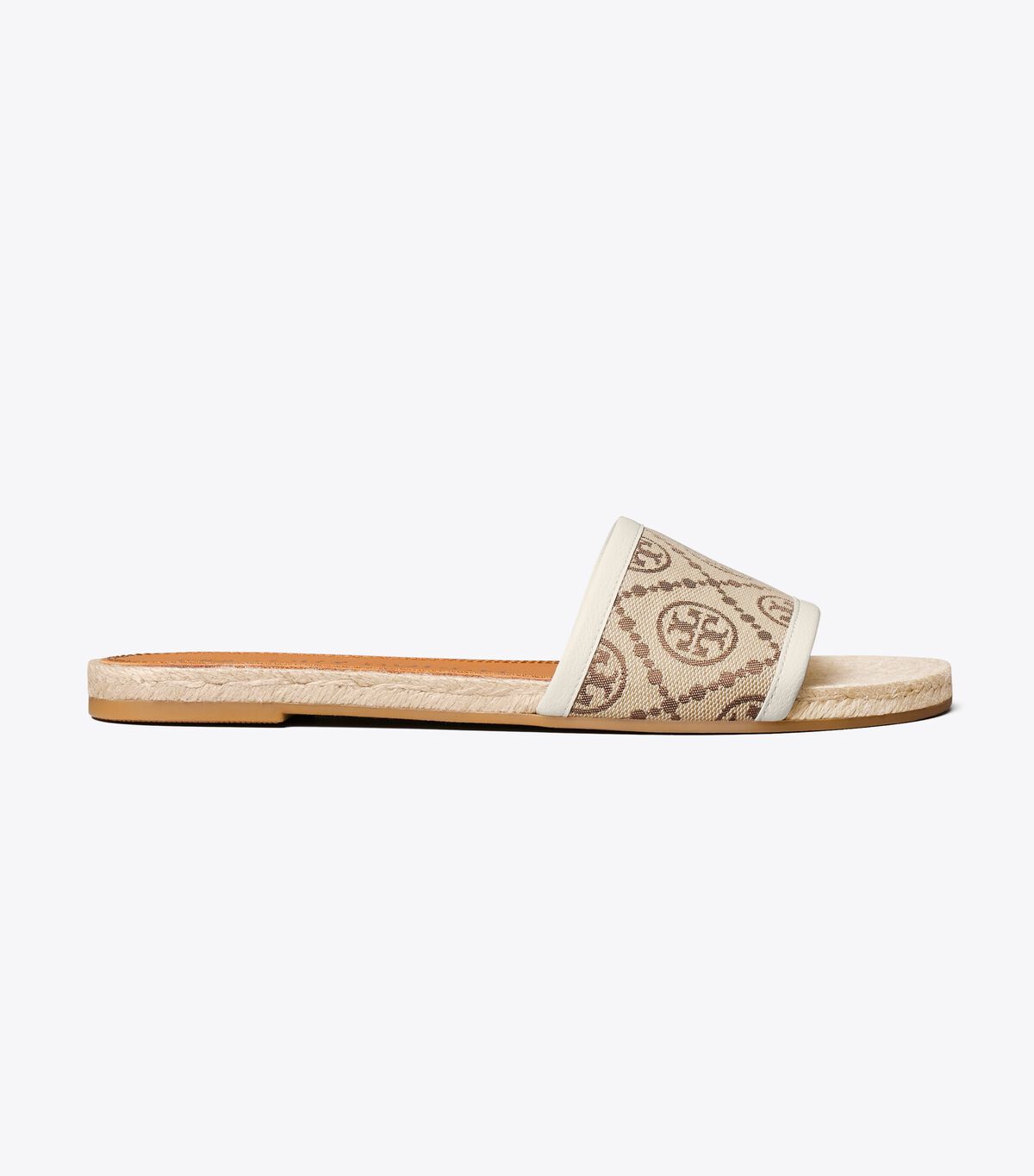 Brown / White Tory Burch T Monogram Women's Espadrille | OUTLET-30542769