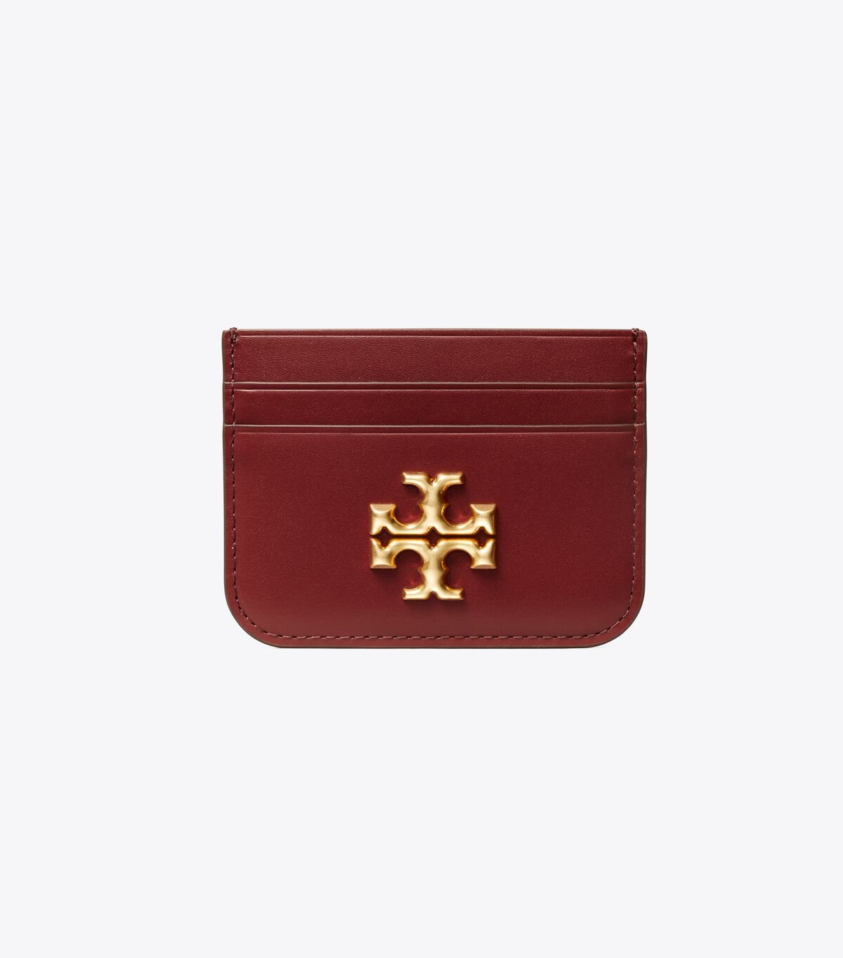 Burgundy Tory Burch Eleanor Women's Card Case | OUTLET-92167349